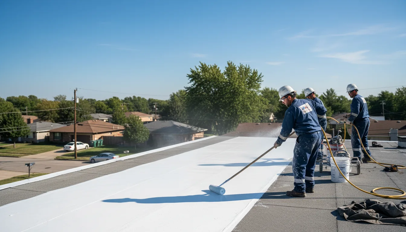Commercial roof coating in Limestone, NY near me